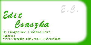 edit csaszka business card
